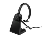 Jabra Evolve 65 TE Mono - Hodesett - on-ear - Bluetooth - trådløs - USB-A via Bluetooth-adapter - lydisolerende - UC-sertifisert 6693-833-499