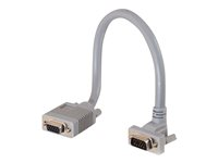 C2G Premium SXGA 90° Down Angled - VGA-forlengelseskabel - HD-15 (VGA) (hann) til HD-15 (VGA) (hunn) - 50 cm - 90° kontakt 81073