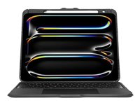 Targus Versavu - Tastatur og folioveske (tastaturetui) - med styrepute - bakbelysning - trådløs - Bluetooth 5.0 - QWERTY - Storbritannia - svart - for Apple 13-inch iPad Pro (M4) THZ989UK