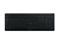 CHERRY STREAM PROTECT - Tastatur - trådløs - 2.4 GHz - QWERTY - Pan Nordic - tastsvitsj: CHERRY SX - svart JK-8552PN-2