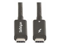StarTech.com 6ft (2m) Active Thunderbolt 4 Cable, 40Gbps, 100W PD, 4K/8K, Intel Certified, Compatible w/Thunderbolt 3/USB 3.2/DisplayPort (A40G2MB-TB4-CABLE) - USB-kabel - USB-C (hann) til USB-C (hann) - USB 3.2 Gen 2 / USB4 / Thunderbolt 3 / Thunderbolt 4 / DisplayPort 1.4a - 2 m - aktiv, USB Power Delivery (100 W), 8K 60Hz støtte, 4K 60Hz støtte, up to 40 Gbps data transfer rate - svart A40G2MB-TB4-CABLE