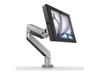 Compulocks iPad Air M2 & M3 11", Apex Enclosure Reach Articulating Arm - Monteringssett (hus, leddarm) - for nettbrett - låsbar - høyverdig aluminium, metallramme - svart, sølv - skjermstørrelse: 11" - skrivebordsmonterbar, veggmonterbar - for Apple 11-inch iPad Air (M2, M3) 660REACH11APXB