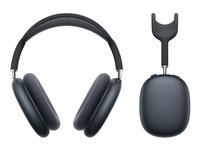 Apple AirPods Max - 2. generasjon - hodetelefoner med mikrofon - full størrelse - Bluetooth - trådløs - aktiv støydemping - midnatt MWW43DN/A