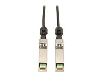 Eaton Tripp Lite Series SFP+ 10Gbase-CU Passive Twinax Copper Cable, SFP-H10GB-CU2M Compatible, Black, 2M (6.56 ft.) - Direktekoblingskabel - SFP+ (hann) til SFP+ (hann) - 2 m - toakset - svart N280-02M-BK