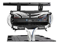 APC Data Distribution Cable - Rackkabelstyringsramme - svart - 4U - 19" - TAA-samsvar - for P/N: SURT1000RMXLI-NC VDIM33174