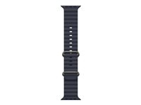 Apple - Bånd for smart armbåndsur - 49mm, natural titanium finish - 130 - 200 mm - marineblå MXTH3ZM/A
