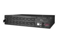 APC Switched Rack PDU AP7911B - Strømfordelingslist (kan monteres i rack) - AC 208 V - Ethernet 10/100 - inngang: NEMA L6-30 - utgangskontakter: 16 (power IEC 60320 C13) - 2U - 3.65 m kabel - svart - for P/N: SMTL2K2RM2UCLNC, SRTL10KRM4UT, SRTL5KRM2UT-5KRMTF, SRTL5KRM2UT-5KTF, SRTL8KRM4UT AP7911B