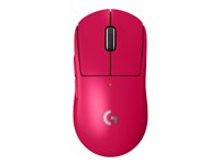 Logitech G PRO X SUPERLIGHT 2 - Mus - gaming - optisk - 5 knapper - trådløs - 2.4 GHz - USB Logitech LIGHTSPEED-mottaker - rosa 910-006798