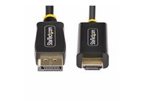 StarTech.com 9.8ft (3m) DisplayPort to HDMI Adapter Cable, 4K 60Hz with HDR, DP to HDMI 2.0b, Active Video Converter, DisplayPort Desktop to HDMI Monitor, M/M - DisplayPort to HDMI Cord (10F-DP-HDMI-4K60-HDR) - Adapterkabel - DisplayPort hann til HDMI hann - 3 m - svart - 4K 60Hz støtte, HDR-støtte 10F-DP-HDMI-4K60-HDR
