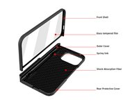 Insmat - Lommebok for mobiltelefon - herdet glassfilm frontskall - for Google Pixel 9 Pro Fold 650-1287