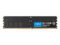 Crucial - DDR5 - modul - 64 GB - DIMM 288-pin - 3200 MHz / PC5-51200 - CL52 - 1.1 V - klokkete ubufferte - on-die ECC - svart CT64G64C52CU5