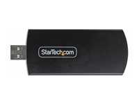 StarTech.com Wi-Fi 6E USB Adapter/Dongle, For Desktop/Laptop PC, Wireless NIC w/Foldable Antenna, WiFi Adapter Supports 802.11 b/g/n/ac/ax, 2.4/5/6 GHz Network Compatible - Nettverksadapter - USB 3.0 - Wi-Fi 6E - svart AX54005A-USB-WIFI-6E