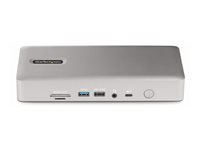 StarTech.com Thunderbolt 4 Multi-Display Docking Station, Quad/Triple/Dual Monitor Dock, 2x HDMI/2x DisplayPort, 7x USB Hub, 2.5 Gigabit Ethernet, 98W Power Delivery, for Windows/MacBook - TB4 Host Cable (132UE-TB4USB4DOCK) - Dokkingstasjon - Thunderbolt 4 - 2 x DP, 2 x HDMI - 1GbE - 180 watt 132UE-TB4USB4DOCK