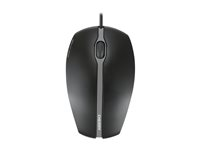 CHERRY GENTIX SILENT - Mus - optisk - 3 knapper - kablet - USB - svart JM-0310-2