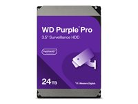 WD Purple Pro WD240PURP - Harddisk - 24 TB - overvåking, smartvideo - intern - 3.5" - SATA 6Gb/s - 7200 rpm - buffer: 512 MB WD240PURP