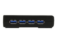 StarTech.com 4-Port USB 3.0 SuperSpeed Hub with Power Adapter - Portable Multiport USB-A Dock IT Pro - USB Port Expansion Hub for PC/Mac (ST4300USB3) - Hub - 4 x SuperSpeed USB 3.0 - stasjonær ST4300USB3EU
