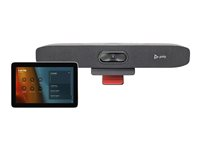 HP Poly Studio - For Microsoft Teams - Small Room Kit - videokonferansesett (Poly GC8-berøringskontroller, Poly Studio R30 video bar) - Zoom Certified, Certified for Microsoft Teams - sand - power adapter included 9C923AA