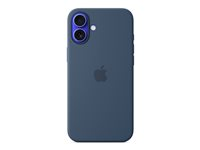 Apple - Baksidedeksel for mobiltelefon - MagSafe-samsvar - silikon - denim - for iPhone 16 Plus MYYA3ZM/A