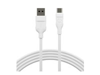 dbramante1928 re-charge - USB-kabel - USB (hann) til 24 pin USB-C (hann) - USB 2.0 - 1.2 m - up to 480 Mbps, opptil 36 W kraftoverføring, 100 % resirkulert plast CB12ACWH7088