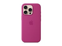 Apple - Baksidedeksel for mobiltelefon - MagSafe-samsvar - silikon - Fuchsia - for iPhone 16 Pro MYYN3ZM/A
