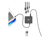 PORT connect USB-C & USB-A Dual Video Docking Station 2 X 2K - Dokkingstasjon - USB-C / USB 3.0 - 2 x HDMI - 1GbE - 100 watt 901908