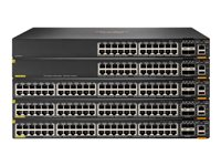 HPE Aruba 6200M 24G 4SFP+ Switch - Switch - Max. Stacking Distance 10 km - L3 - Styrt - 24 x 10/100/1000 + 4 x 1 Gigabit / 10 Gigabit SFP+ (opplink / stabling) - front og side til bakside - rackmonterbar - BTO R8Q67A