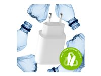 dbramante1928 re-charge - Strømadapter - 25 watt - 2 utgangskontakter (24 pin USB-C) - hvit - Europa CH25EUWH7096