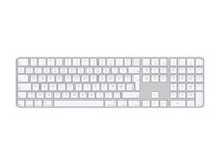 Apple Magic Keyboard with Touch ID and Numeric Keypad - Tastatur - USB-C - trådløs - Bluetooth - QWERTY - Dansk - hvite taster MXK73DK/A