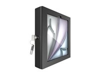 Compulocks iPad Air M2 & M3 11", Apex Enclosure Brandable Floor Stand - Black - Innhegning - for nettbrett - merkevaremulighet - låsbar - metall, polypropylen - svart - skjermstørrelse: 11" - plassering på gulv - for Apple 11-inch iPad Air (M2, M3) 140B11APXB