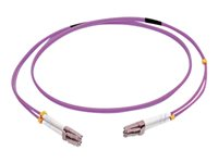 C2G 10m LC/LC OM4 LSZH Fibre Patch - Purple - Koblingskabel - LC multimodus (hann) til LC multimodus (hann) - 10 m - 10 m - fiberoptisk - dupleks - 50 / 125 mikroner - OM4 - purpur 81754
