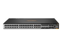 HPE Aruba Networking CX 8100 40x10GBase-T 8x10G SFP+ 4x40/100G QSFP28 Switch - Switch - L3 - Styrt - 40 x 100/1000/2.5G/5G/10GBase-T + 8 x Gigabit SFP / 10 Gigabit SFP+ + 4 x 40 Gigabit QSFP+ / 100 Gigabit QSFP28 - bakside til front-luftflyt - rackmonterbar R9W93A#ABB