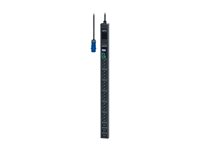 APC Easy Metered Rack PDU EPDU1116M - Strømfordelerenhet (kan monteres i rack) - AC 200/208/230 V - 3680 VA - Ethernet - inngang: IEC 60309 2P+E - utgangskontakter: 21 (18 x IEC 60320 C13, 3 x IEC 60320 C19) - 0U - 3 m kabel - svart - for P/N: SMX1500RM2UCNC, SMX2KR2UX145, SMX3KR2UNCX145, SMX750C, SMX750CNC, SMX750CUS EPDU1116M