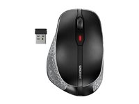 CHERRY MW 8C ERGO - Mus - ergonomisk - optisk - 6 knapper - trådløs - 2.4 GHz, Bluetooth 4.0 - USB trådløs mottaker - svart JW-8600