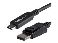 StarTech.com 6ft/1.8m USB C to DisplayPort 1.4 Cable, 4K/5K/8K USB Type-C to DP 1.4 Alt Mode Video Adapter Converter, HBR3/HDR/DSC, 8K 60Hz DP 1.4 Monitor Cable for USB-C and Thunderbolt 3 - 8K USB-C to DP Cable - Ekstern videoadapter - USB-C - DisplayPort - svart - for P/N: TB4CDOCK CDP2DP146B