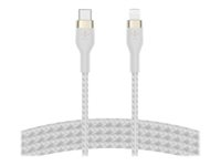 Belkin BoostCharge - Lightning-kabel - 24 pin USB-C hann til Lightning hann - 1 m - hvit CAA011BT1MWH