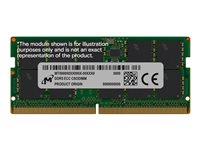 Micron - DDR5 - modul - 16 GB - SO DIMM 262-pin - 3200 MHz / PC5-51200 - CL52 - klokket - ECC MTC10C1084S1WC64BD1R