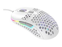 CHERRY Xtrfy M42 - Mus - RGB - optisk - 5 knapper - kablet - USB - hvit M42-RGB-WHITE