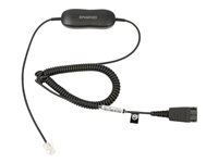 Jabra GN1200 CC - Hodetelefonkabel - Quick Disconnect plugg til RJ-9 hann - for Jabra GN 2100, GN 2200, GN 2250 88011-99