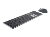 Dell Pro Plus Keyboard and Mouse KM7321W - Tastatur- og mussett - trådløs - 2.4 GHz, Bluetooth 5.0 - QWERTY - Pan Nordic - titangrå - med 3 years NBD Advance Exchange - for Latitude 7320 Detachable; XPS 17 9710 KM7321WGY-NOR