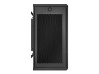 APC NetShelter WX AR106V - Skap - veggmonterbar - svart - 6U - 19" - for P/N: SMT2200RM2UNC, SMTL1500RM3UC, SMX2KRMLVNCUS, SRT2200RMXLAUS, SRT3000XLAUS AR106V
