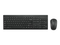 Kensington KM150 EQ - Tastatur- og mussett - full size - trådløs - 2.4 GHz - QWERTY - Pan Nordic - FSC-papp K75562PN