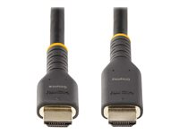 StarTech.com 7m (23ft) Active HDMI Cable w/ Ethernet - HDMI 2.0 4K 60Hz UHD - Rugged HDMI Cord w/ Aramid Fiber - Durable High Speed HDMI Cable - Heavy-Duty HDMI 2.0 Cable - High Speed - HDMI-kabel med Ethernet - HDMI hann til HDMI hann - 7 m - svart RH2A-7M-HDMI-CABLE