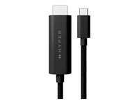 HyperDrive - Adapterkabel - USB-C hann til HDMI hann - 2.5 m - svart - 4K 60Hz støtte, Støtte for DP Alt-modus HD6007BKGL