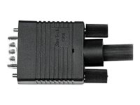 StarTech.com 3m Coax High Resolution Monitor VGA Video Cable HD15 M/M - VGA-kabel - HD-15 (VGA) (hann) til HD-15 (VGA) (hann) - 3 m - formstøpt, tommelskruer - svart MXTMMHQ3M
