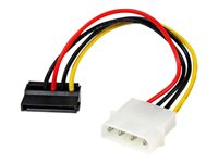 StarTech.com 6in 4 Pin LP4 to Left Angle SATA Power Cable Adapter - LP4 to SATA Power Adapter (SATAPOWADPL) - Strømadapter - SATA-strøm (hann) til 4-pin intern strøm (hann) - 15 cm - venstrevinklet kontakt SATAPOWADPL