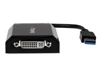 StarTech.com USB 3.0 to DVI / VGA Adapter - 2048x1152 - External Video & Graphics Card - Dual Monitor Display Adapter Cable - Supports Mac & Windows (USB32DVIPRO) - USB / DVI-adapter - USB-type A (hann) til DVI-I (hunn) - USB 3.0 - 15.2 cm - 2048 x 1152 støtte - svart - for P/N: DVIDDMM10, DVIDDMM6, DVIDSMM10, DVIMM6, DVISPL1DD, HDDVIMM3, HDMIDVIMM10, HDMIDVIMM6 USB32DVIPRO