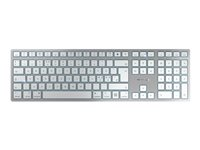 CHERRY KC 6000 SLIM - Tastatur - USB - Nordisk - tastsvitsj: CHERRY SX - sølv JK-1620PN-1