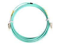 StarTech.com 2m Fiber Optic Cable - 10 Gb Aqua - Multimode Duplex 50/125 - LSZH - LC/LC - OM3 - LC to LC Fiber Patch Cable - Koblingskabel - LC multimodus (hann) til LC multimodus (hann) - 2 m - 2 m - fiberoptisk - dupleks - 50 / 125 mikroner - akvamarin - for P/N: J9152AST, MASFP10GBSR, SFP10GBLRMST, SFP10GBSRST, SFP10GSRSST, SFP10GSRXST A50FBLCLC2