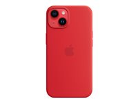 Apple - (PRODUCT) RED - baksidedeksel for mobiltelefon - MagSafe-samsvar - silikon - rød - for iPhone 14 MW5U3ZM/A