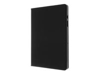 Insmat Exclusive - Lommebok for nettbrett - håndlaget lær, kartong+papir, bomullssting - svart - for Samsung Galaxy Tab S10 Lite 652-1299